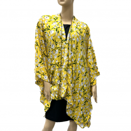 Yellow Floral Kimono HR23021-68