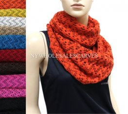 Knit Infinity Scarf S5345 (9 Colors, 1 Doz)