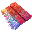 Multicolored Paisley Scarf JB341 (12 Colors, 1Doz)