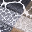 Giraffe Pattern Pashmina #6801 Color: Black