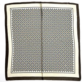 Satin Eye print Scarf LR2035-2 Cream  Satin Eye print Scarf LR2035-2 Cream
