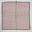 Satin Checker Print Scarf LR2043-1 Red