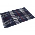 Giant Check Scarf #07-10 Color: Navy