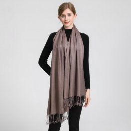 Solid Silky Pashmina 8112 Mocha  Solid Silky Pashmina 8112 Mocha