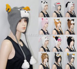Knit Animal Hats 230673S (5-8 Styles, 1 Doz)  Knit Animal Hats 230673S (5-8 Styles, 1 Doz)