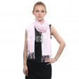 Houndstooth Plaid Scarf #06-06 Color: Light Pink