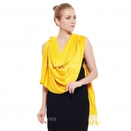 DXG Solid Pashmina DXGP11-9 Yellow