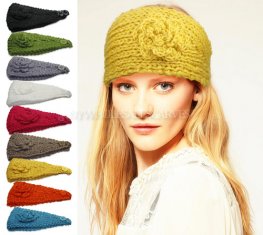 Facnos Knit Headbands D001 9 Colors (1 Doz)