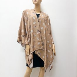 Causual Floral Kimono Beach Cover-Up HR23021-06