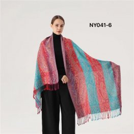 Luxury Rainbow Paisley Pashmina NY04106