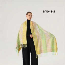 Luxury Rainbow Paisley Pashmina NY04108  Luxury Rainbow Paisley Pashmina NY04108