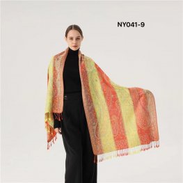 Luxury Rainbow Paisley Pashmina NY04109  Luxury Rainbow Paisley Pashmina NY04109