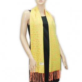 Cashmere Feel Scarf #502-9 Color: Yellow/Orange