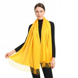 Premium Event Solid Pashmina NY7710 Turmeric Yellow  Premium Event Solid Pashmina NY7710 Turmeric Yellow