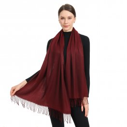 Premium Event Solid Pashmina NY7713 Wine Red  Premium Event Solid Pashmina NY7713 Wine Red