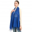 Premium Event Solid Pashmina NY7715 Royal Blue
