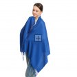 Premium Event Solid Pashmina NY7715 Royal Blue