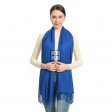 Premium Event Solid Pashmina NY7715 Royal Blue