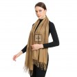 Premium Event Solid Pashmina NY7716 Dark Camel