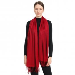 Premium Event Solid Pashmina NY7719 Burgundy  Premium Event Solid Pashmina NY7719 Burgundy