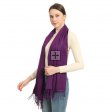 Premium Event Solid Pashmina NY7727 Dark Purple