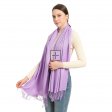 Premium Event Solid Pashmina NY7728 L-Purple