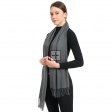 Premium Event Solid Pashmina NY7731 Charcoal
