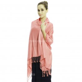 Solid Pashmina 8123 Coral Pink