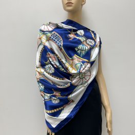 Women Silky Satin Shawl 85034-11  Women Silky Satin Shawl 85034-11