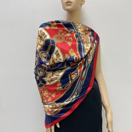 Women Silky Satin Shawl 85034-15  Women Silky Satin Shawl 85034-15