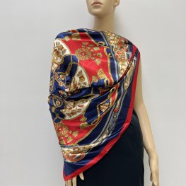 Women Silky Satin Shawl 85034-15