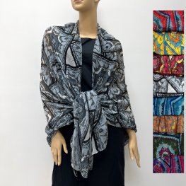 Chic Multi Color Over Size Shawl JB-154 (8 Colors, 1Doz)  Chic Multi Color Over Size Shawl JB-154 (8 Colors, 1Doz)