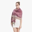 Border Pattern Pashmina PL0309 Orchid