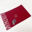 Z19-43 Solid Cashmere Feel Scarf: Burgundy