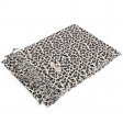 Leopard Print Pashmina W057-5 Brown/White