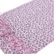 Leopard Pattern Pashmina W057-6 Pink/Grey