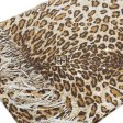 Leopard Pattern Pashmina W057-7 Chocolate/Brown