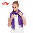 Cashmere Feel Scarf #YZ19-38 Purple Heart