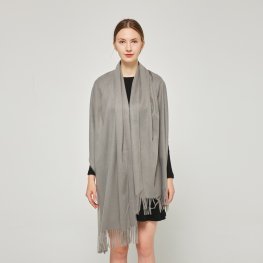 SF231455 Cashmere Touch Solid Shawl: Grey