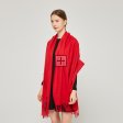 SF231457 Cashmere Touch Solid Shawl:Red