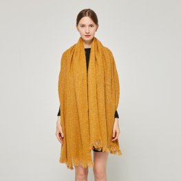 SF231461 Metallic Accent Mohair Shawl: Golden Yellow  SF231461 Metallic Accent Mohair Shawl: Golden Yellow