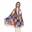 Museum Art Print Shawl SF33137:Abstract Circles  Museum Art Print Shawl SF33137:Abstract Circles