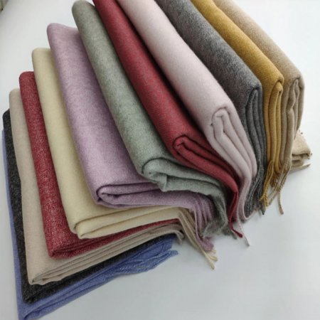 2022S SOLID CASHMERE FEEL SHAWL (12 RANDOM COLORS, 1 Doz)