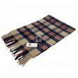 Cashmere Feel Scarf SW-23 Beige /Navy