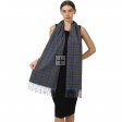 Cashmere Feel Scarf SW-25 Blue/Green/Yellow