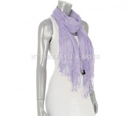 Wrinkle Solid Scarf M-37 Color: Lavender  Wrinkle Solid Scarf M-37 Color: Lavender