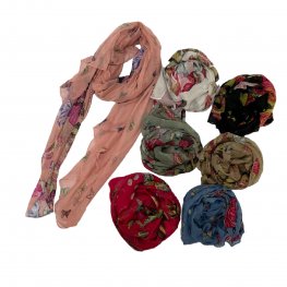 Soft Butterfly Print Scarf WN224