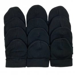 Knit Winter Hat WT091 Black ( 1 Color , 1Doz)