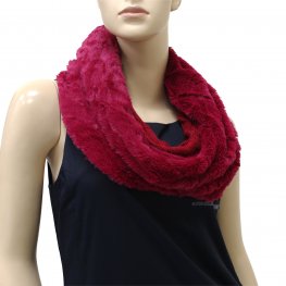 Knit Faux Fur Infinity Scarf X12606 (7 Colors, 1 Doz)