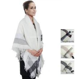 XG22107 Cozy Classic Tartan Checker Blanket Scarf  XG22107 Cozy Classic Tartan Checker Blanket Scarf